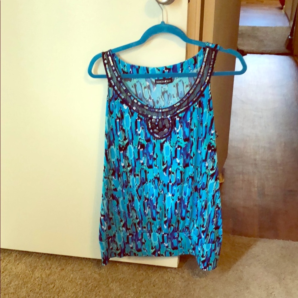 Sleeveless Fashion Bug blouse